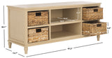 Safavieh Rooney Entertainment Unit Natural 47.2" x 15.7" x 20.1"