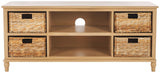 Safavieh Rooney Entertainment Unit Camel 47.2" x 15.7" x 20.1"