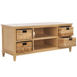 Safavieh Rooney Entertainment Unit Camel 47.2" x 15.7" x 20.1"