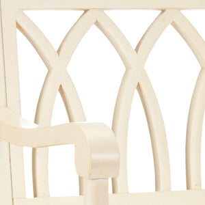 Safavieh Benjamin Garden-Inspired Elegance Bench – Timeless Poplar Wood Design For Living Spaces And Entryways Barley AMH6500A