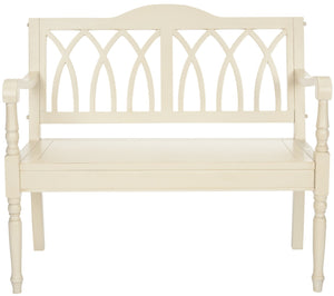 Safavieh Benjamin Garden-Inspired Elegance Bench – Timeless Poplar Wood Design For Living Spaces And Entryways Barley AMH6500A