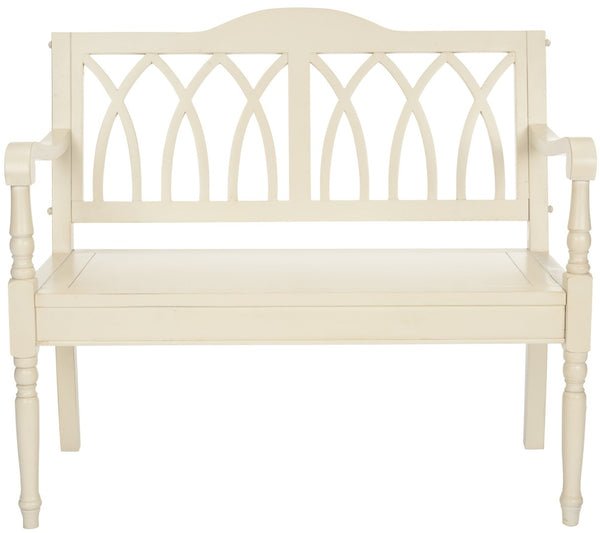 Safavieh Benjamin Garden-Inspired Elegance Bench – Timeless Poplar Wood Design For Living Spaces And Entryways Barley AMH6500A