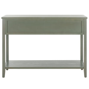 Safavieh Aiden 3 Drawer Console Table - French Grey Farmhouse Style With Storage For Entryway & Living Room AMH6502B