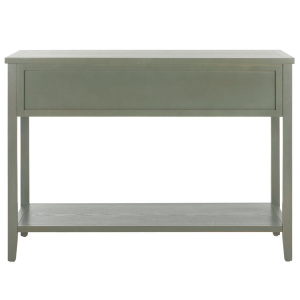 Safavieh Aiden 3 Drawer Console Table - French Grey Farmhouse Style With Storage For Entryway & Living Room AMH6502B