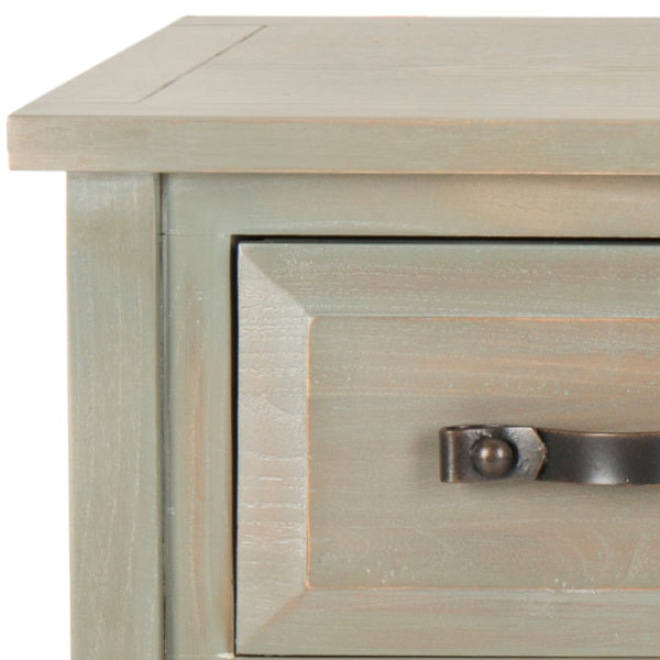 Safavieh Aiden 3 Drawer Console Table - French Grey Farmhouse Style With Storage For Entryway & Living Room AMH6502B