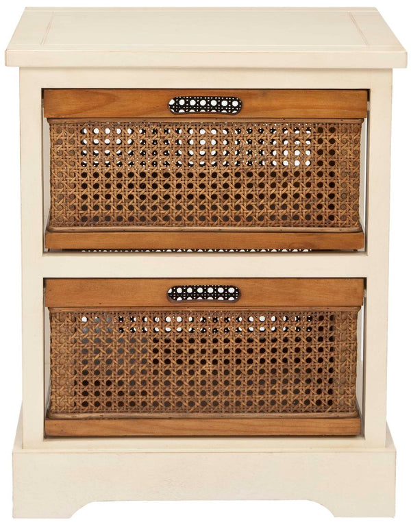 Safavieh Jackson 2-Drawer Storage Unit - Stylish British Colonial Design For Compact Spaces & Versatile Use AMH6503A