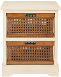 Safavieh Jackson 2 Drawer Storage Unit Barley/Cane Drawers AMH6503A