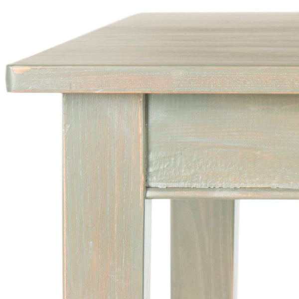 Safavieh Nathan Solid Fir Wood Dining Table - Craftsman-Style Farmhouse Design For Timeless Elegance French Grey AMH6507B