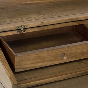 Safavieh Wyatt Writing Desk With Pull-Out Surface And Hidden Storage For Stylish Home Office Organization Oak AMH6509E