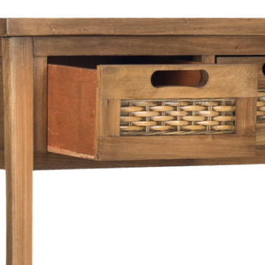 Safavieh Autumn 3-Drawer Console - Timeless Charm With Rustic Storage For Entryway, Living Room, Or Hallway Oak AMH6510B