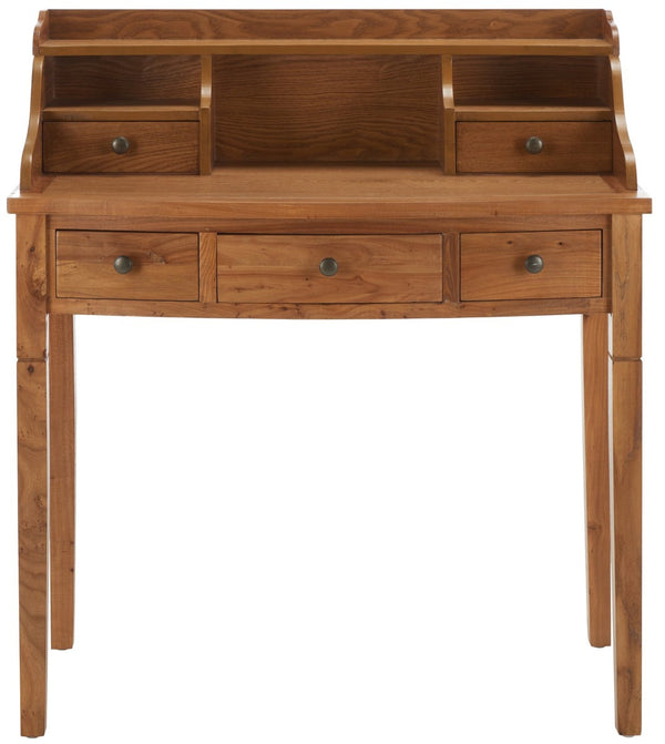 Safavieh Landon Modern 5-Drawer Writing Desk With Stylish Storage For Organized Workspaces And Home Offices Oak AMH6516A