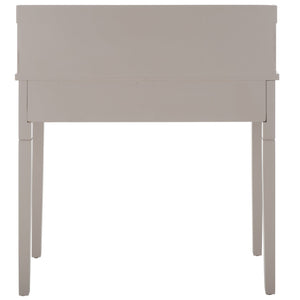 Safavieh Landon Modern 5-Drawer Writing Desk With Stylish Storage For Organized Workspaces And Home Offices Quartz Grey AMH6516C