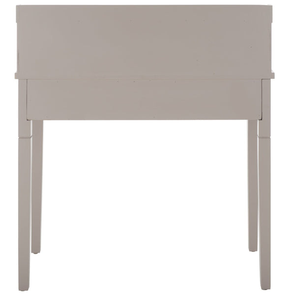 Safavieh Landon Modern 5-Drawer Writing Desk With Stylish Storage For Organized Workspaces And Home Offices Quartz Grey AMH6516C