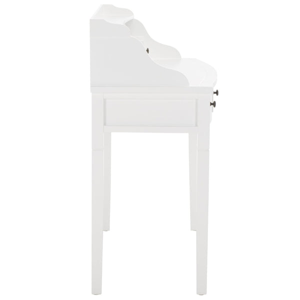 Safavieh Landon Modern 5-Drawer Writing Desk With Stylish Storage For Organized Workspaces And Home Offices White AMH6516D