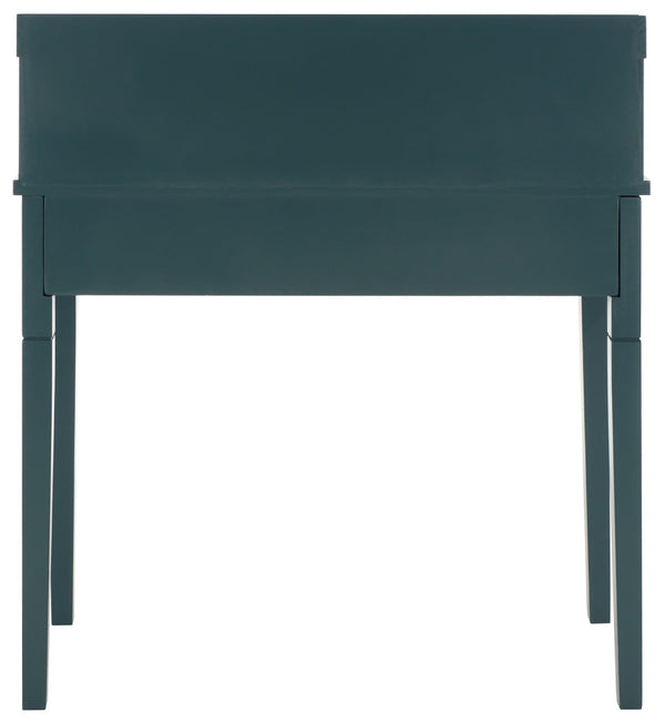 Safavieh Landon Modern 5-Drawer Writing Desk With Stylish Storage For Organized Workspaces And Home Offices Slate Teal AMH6516E