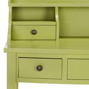 Safavieh Landon Modern 5-Drawer Writing Desk With Stylish Storage For Organized Workspaces And Home Offices Split Pea AMH6516F