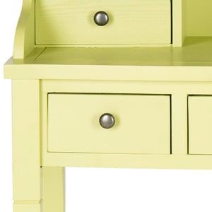 Safavieh Landon Modern 5-Drawer Writing Desk With Stylish Storage For Organized Workspaces And Home Offices Split Pea AMH6516F