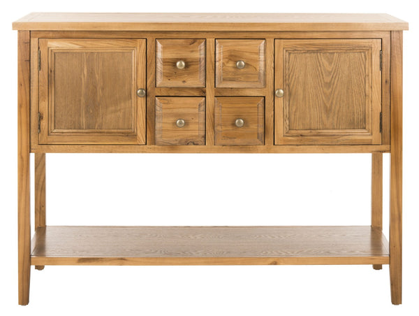 Safavieh Charlotte Elegant Sideboard - Timeless Storage Solution With Display Space For Dining & Living Areas Oak AMH6517A