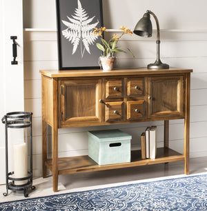 Safavieh Charlotte Elegant Sideboard - Timeless Storage Solution With Display Space For Dining & Living Areas Oak AMH6517A