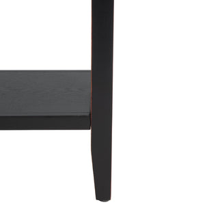 Safavieh Charlotte Elegant Sideboard - Timeless Storage Solution With Display Space For Dining & Living Areas Black/Oak Top AMH6517D