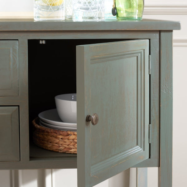 Safavieh Charlotte Elegant Sideboard - Timeless Storage Solution With Display Space For Dining & Living Areas Ash Grey AMH6517E