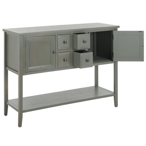 Safavieh Charlotte Elegant Sideboard - Timeless Storage Solution With Display Space For Dining & Living Areas Ash Grey AMH6517E