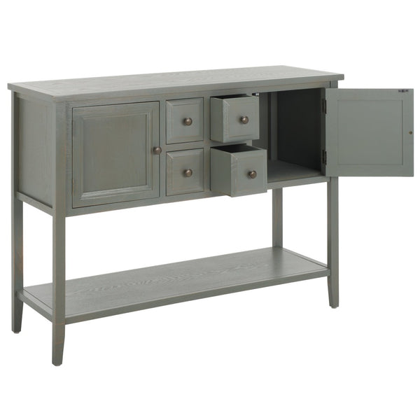 Safavieh Charlotte Elegant Sideboard - Timeless Storage Solution With Display Space For Dining & Living Areas Ash Grey AMH6517E