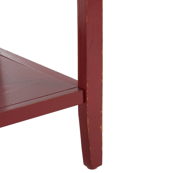 Safavieh Charlotte Elegant Sideboard - Timeless Storage Solution With Display Space For Dining & Living Areas Egyptian Red/Oak Top AMH6517F