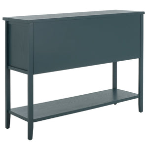 Safavieh Charlotte Elegant Sideboard - Timeless Storage Solution With Display Space For Dining & Living Areas Slate Teal AMH6517G