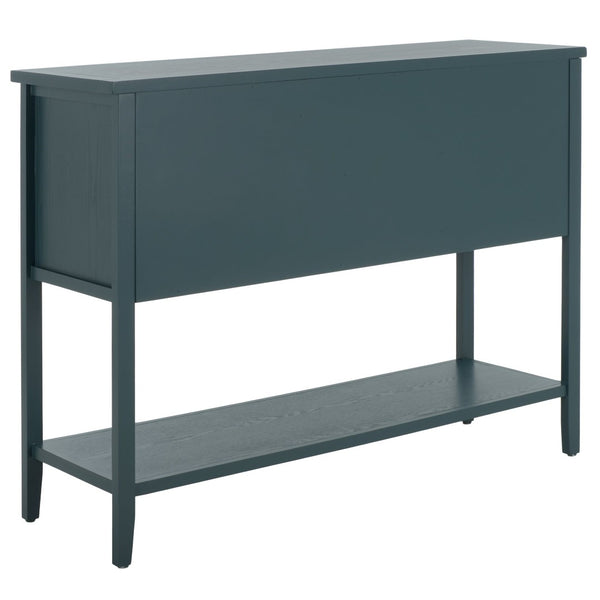 Safavieh Charlotte Elegant Sideboard - Timeless Storage Solution With Display Space For Dining & Living Areas Slate Teal AMH6517G