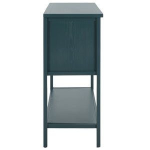 Safavieh Charlotte Elegant Sideboard - Timeless Storage Solution With Display Space For Dining & Living Areas Slate Teal AMH6517G