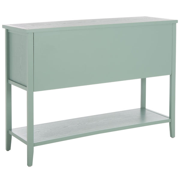 Safavieh Charlotte Elegant Sideboard - Timeless Storage Solution With Display Space For Dining & Living Areas Aqua Smoke AMH6517H