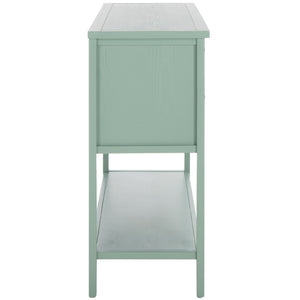 Safavieh Charlotte Elegant Sideboard - Timeless Storage Solution With Display Space For Dining & Living Areas Aqua Smoke AMH6517H