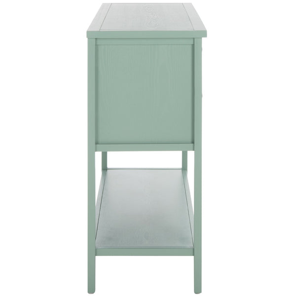 Safavieh Charlotte Elegant Sideboard - Timeless Storage Solution With Display Space For Dining & Living Areas Aqua Smoke AMH6517H
