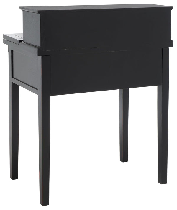 Safavieh Abigail Fold-Down Desk - Elegant Space-Saving Design With Antique Inspiration For Modern Interiors Black AMH6520B