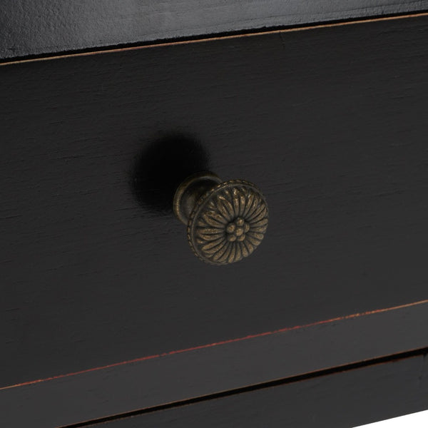 Safavieh Abigail Fold-Down Desk - Elegant Space-Saving Design With Antique Inspiration For Modern Interiors Black AMH6520B