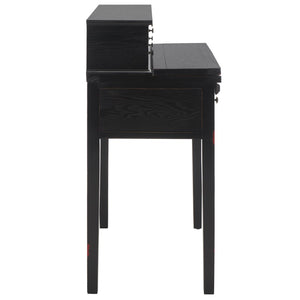 Safavieh Abigail Fold-Down Desk - Elegant Space-Saving Design With Antique Inspiration For Modern Interiors Black AMH6520B
