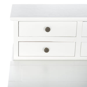 Safavieh Abigail Fold-Down Desk - Elegant Space-Saving Design With Antique Inspiration For Modern Interiors White AMH6520D