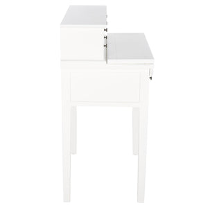 Safavieh Abigail Fold-Down Desk - Elegant Space-Saving Design With Antique Inspiration For Modern Interiors White AMH6520D
