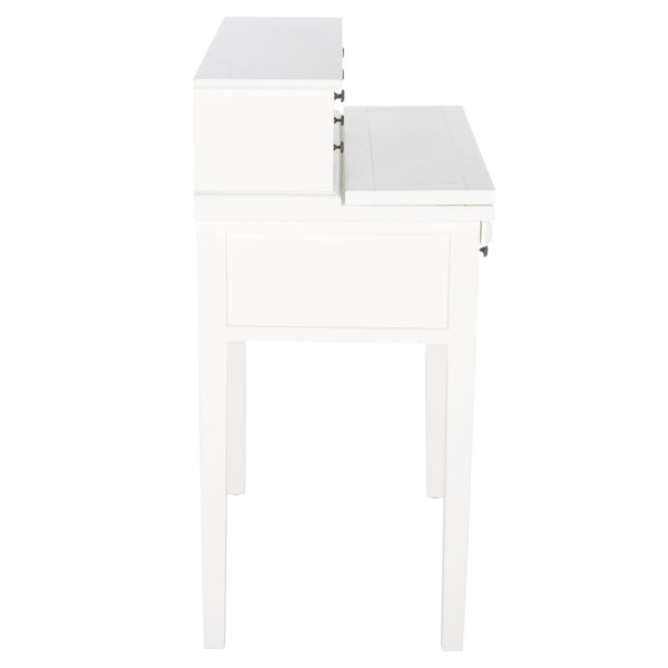 Safavieh Abigail Fold-Down Desk - Elegant Space-Saving Design With Antique Inspiration For Modern Interiors White AMH6520D
