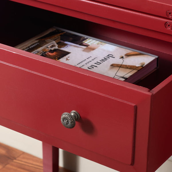 Safavieh Abigail Fold-Down Desk - Elegant Space-Saving Design With Antique Inspiration For Modern Interiors Cherry AMH6520E