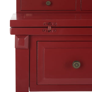 Safavieh Abigail Fold-Down Desk - Elegant Space-Saving Design With Antique Inspiration For Modern Interiors Cherry AMH6520E