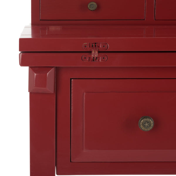 Safavieh Abigail Fold-Down Desk - Elegant Space-Saving Design With Antique Inspiration For Modern Interiors Cherry AMH6520E