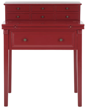 Safavieh Abigail Fold-Down Desk - Elegant Space-Saving Design With Antique Inspiration For Modern Interiors Cherry AMH6520E