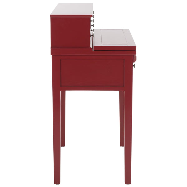 Safavieh Abigail Fold-Down Desk - Elegant Space-Saving Design With Antique Inspiration For Modern Interiors Cherry AMH6520E
