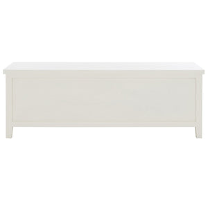 Safavieh Sadie 6-Shelf Media Stand - Farmhouse Style Storage For Tv & Living Room Essentials, Sturdy Design White AMH6525A