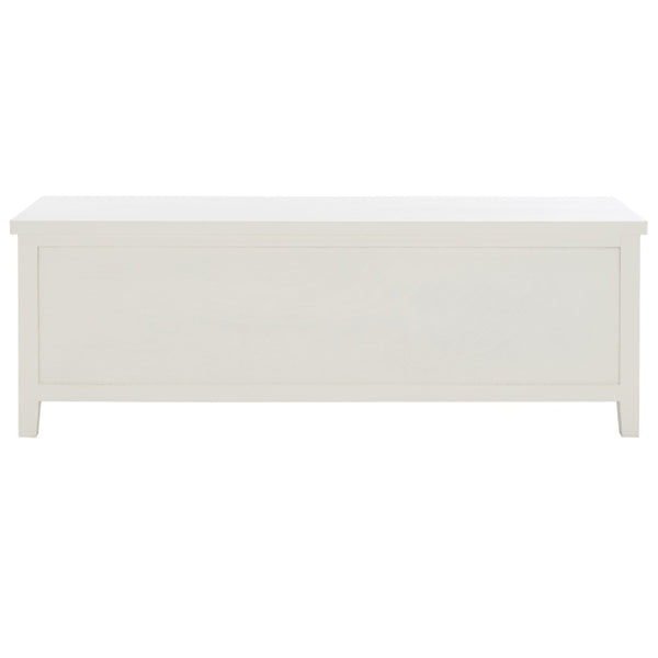 Safavieh Sadie 6-Shelf Media Stand - Farmhouse Style Storage For Tv & Living Room Essentials, Sturdy Design White AMH6525A