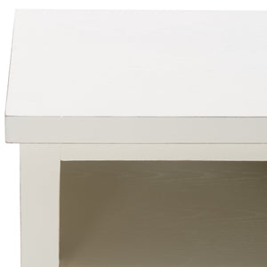 Safavieh Sadie 6-Shelf Media Stand - Farmhouse Style Storage For Tv & Living Room Essentials, Sturdy Design White AMH6525A