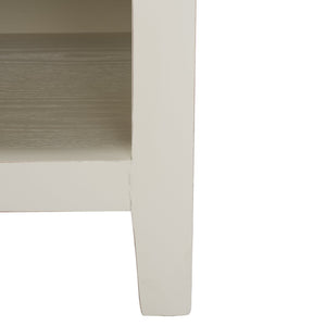 Safavieh Sadie 6-Shelf Media Stand - Farmhouse Style Storage For Tv & Living Room Essentials, Sturdy Design White AMH6525A