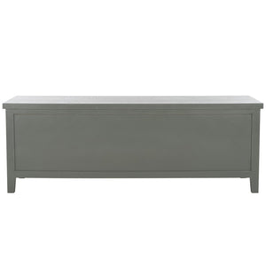 Safavieh Sadie 6-Shelf Media Stand - Farmhouse Style Storage For Tv & Living Room Essentials, Sturdy Design Ash Grey AMH6525B